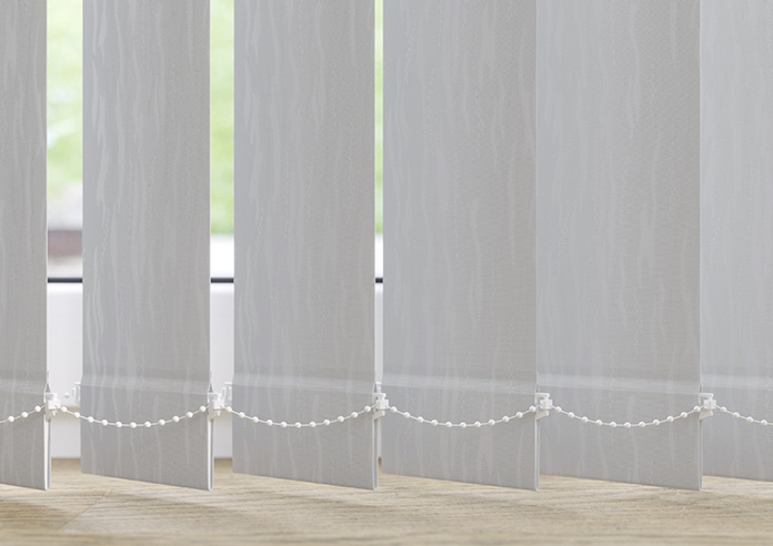 Subtle Grain, Grey Mist - Vertical Blind Slats - Image 3